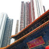 香港のお寺とビル