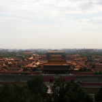 北京の紫禁城を上から