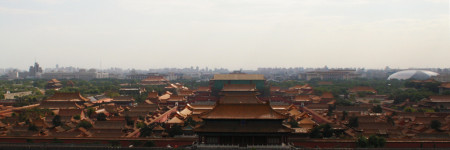北京の紫禁城を上から